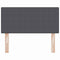vidaXL Headboard Height Adjustable Manual Dark grey 100 cm Rib fabric