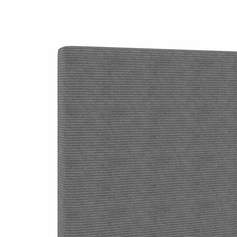 vidaXL Headboard Height Adjustable Manual Light grey 160 cm Rib fabric