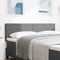 vidaXL Headboard Height Adjustable Manual Light grey 160 cm Rib fabric