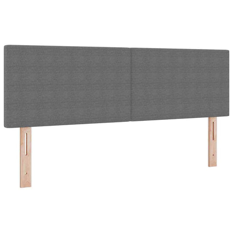 vidaXL Headboard Height Adjustable Manual Light grey 160 cm Rib fabric