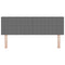 vidaXL Headboard Height Adjustable Manual Light grey 160 cm Rib fabric