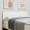vidaXL Headboard Height Adjustable Manual Cream 160 cm Rib fabric