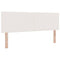 vidaXL Headboard Height Adjustable Manual Cream 160 cm Rib fabric