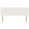 vidaXL Headboard Height Adjustable Manual Cream 160 cm Rib fabric