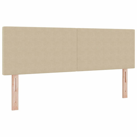 vidaXL Headboard Height Adjustable Light green grey 160 cm Rib fabric