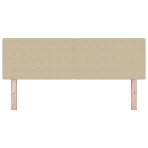 vidaXL Headboard Height Adjustable Light green grey 160 cm Rib fabric