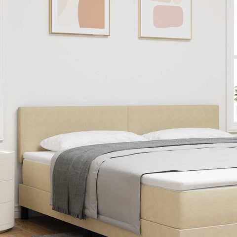 vidaXL Headboard Height Adjustable Light green grey 180 cm Rib fabric