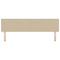 vidaXL Headboard Height Adjustable Light green grey 180 cm Rib fabric