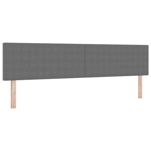 vidaXL Headboard Height Adjustable Manual Light grey 200 cm Rib fabric