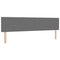 vidaXL Headboard Height Adjustable Manual Light grey 200 cm Rib fabric