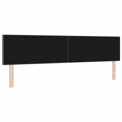 vidaXL Headboard Height Adjustable Manual Light grey 200 cm Rib fabric