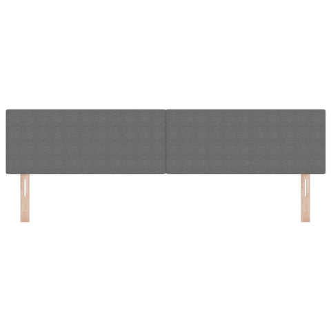 vidaXL Headboard Height Adjustable Manual Light grey 200 cm Rib fabric