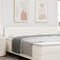 vidaXL Headboard Height Adjustable Manual Cream 200 cm Rib fabric