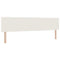 vidaXL Headboard Height Adjustable Manual Cream 200 cm Rib fabric