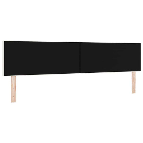 vidaXL Headboard Height Adjustable Manual Cream 200 cm Rib fabric