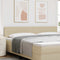 vidaXL Headboard Height Adjustable Light green grey 200 cm Rib fabric