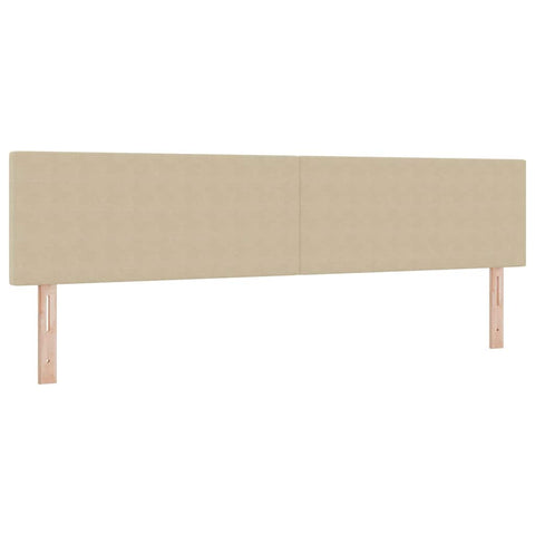 vidaXL Headboard Height Adjustable Light green grey 200 cm Rib fabric