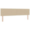 vidaXL Headboard Height Adjustable Light green grey 200 cm Rib fabric