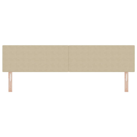 vidaXL Headboard Height Adjustable Light green grey 200 cm Rib fabric