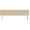 vidaXL Headboard Height Adjustable Light green grey 200 cm Rib fabric