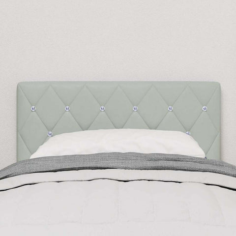 vidaXL Velvet Headboard Argyle with Headboard Light grey 80 cm Velvet