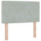 vidaXL Velvet Headboard Argyle with Headboard Light grey 80 cm Velvet