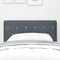 vidaXL Velvet Headboard Argyle with Headboard Dark Grey 80 cm Velvet