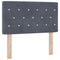 vidaXL Velvet Headboard Argyle with Headboard Dark Grey 80 cm Velvet