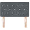 vidaXL Velvet Headboard Argyle with Headboard Dark Grey 80 cm Velvet