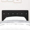 vidaXL Velvet Headboard Argyle with Headboard Black 80 cm Velvet