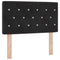 vidaXL Velvet Headboard Argyle with Headboard Black 80 cm Velvet