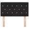 vidaXL Velvet Headboard Argyle with Headboard Black 80 cm Velvet
