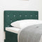 vidaXL Velvet Headboard Argyle with Headboard Dark Green 80 cm Velvet