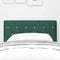vidaXL Velvet Headboard Argyle with Headboard Dark Green 80 cm Velvet