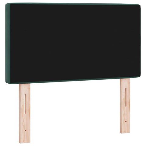 vidaXL Velvet Headboard Argyle with Headboard Dark Green 80 cm Velvet