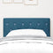 vidaXL Velvet Headboard Argyle with Headboard Dark blue 80 cm Velvet