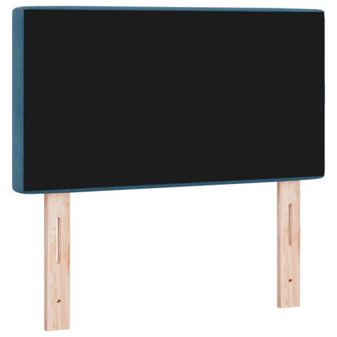 vidaXL Velvet Headboard Argyle with Headboard Dark blue 80 cm Velvet