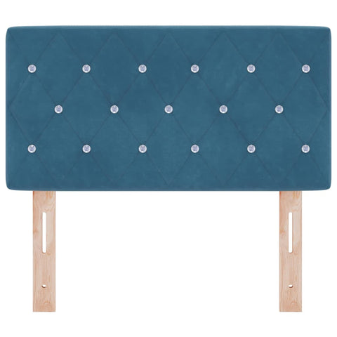 vidaXL Velvet Headboard Argyle with Headboard Dark blue 80 cm Velvet