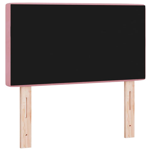 vidaXL Velvet Headboard Argyle with Headboard Manual Pink 80 cm Velvet