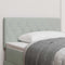 vidaXL Velvet Headboard Argyle with Headboard Light grey 90 cm Velvet