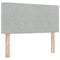 vidaXL Velvet Headboard Argyle with Headboard Light grey 90 cm Velvet