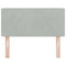 vidaXL Velvet Headboard Argyle with Headboard Light grey 90 cm Velvet