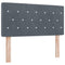 vidaXL Velvet Headboard Argyle with Headboard Dark Grey 90 cm Velvet