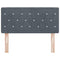 vidaXL Velvet Headboard Argyle with Headboard Dark Grey 90 cm Velvet
