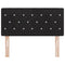 vidaXL Velvet Headboard Argyle with Headboard Black 90 cm Velvet