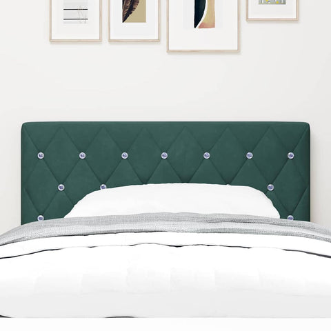 vidaXL Velvet Headboard Argyle with Headboard Dark green 90 cm Velvet