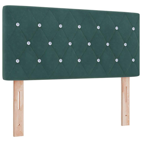 vidaXL Velvet Headboard Argyle with Headboard Dark green 90 cm Velvet