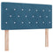 vidaXL Velvet Headboard Argyle with Headboard Dark blue 90 cm Velvet