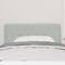 vidaXL Velvet Headboard Argyle with Headboard Light grey 100 cm Velvet