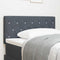 vidaXL Velvet Headboard Argyle with Headboard Dark Grey 100 cm Velvet